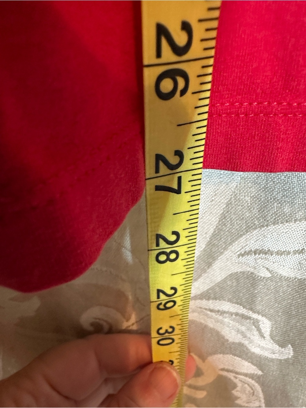 Liz & Me Red Short Sleeve V-Neck Tee with Sequin Flag - Picture 4 of 5